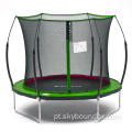 8 pés recreativos de trampolim duplo verde